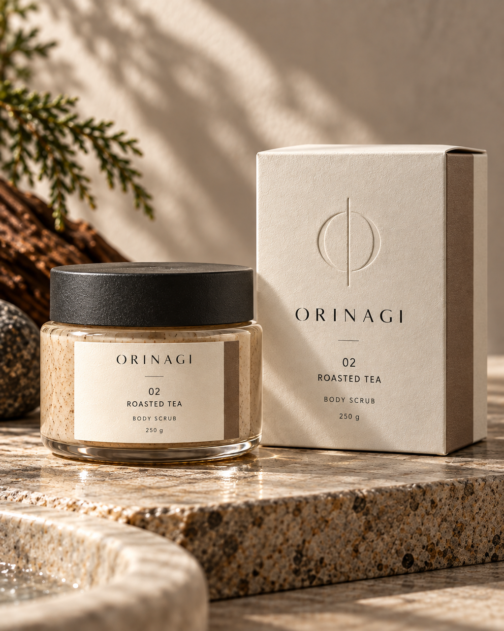 ROASTED TEA — Body Scrub 250 g with packaging