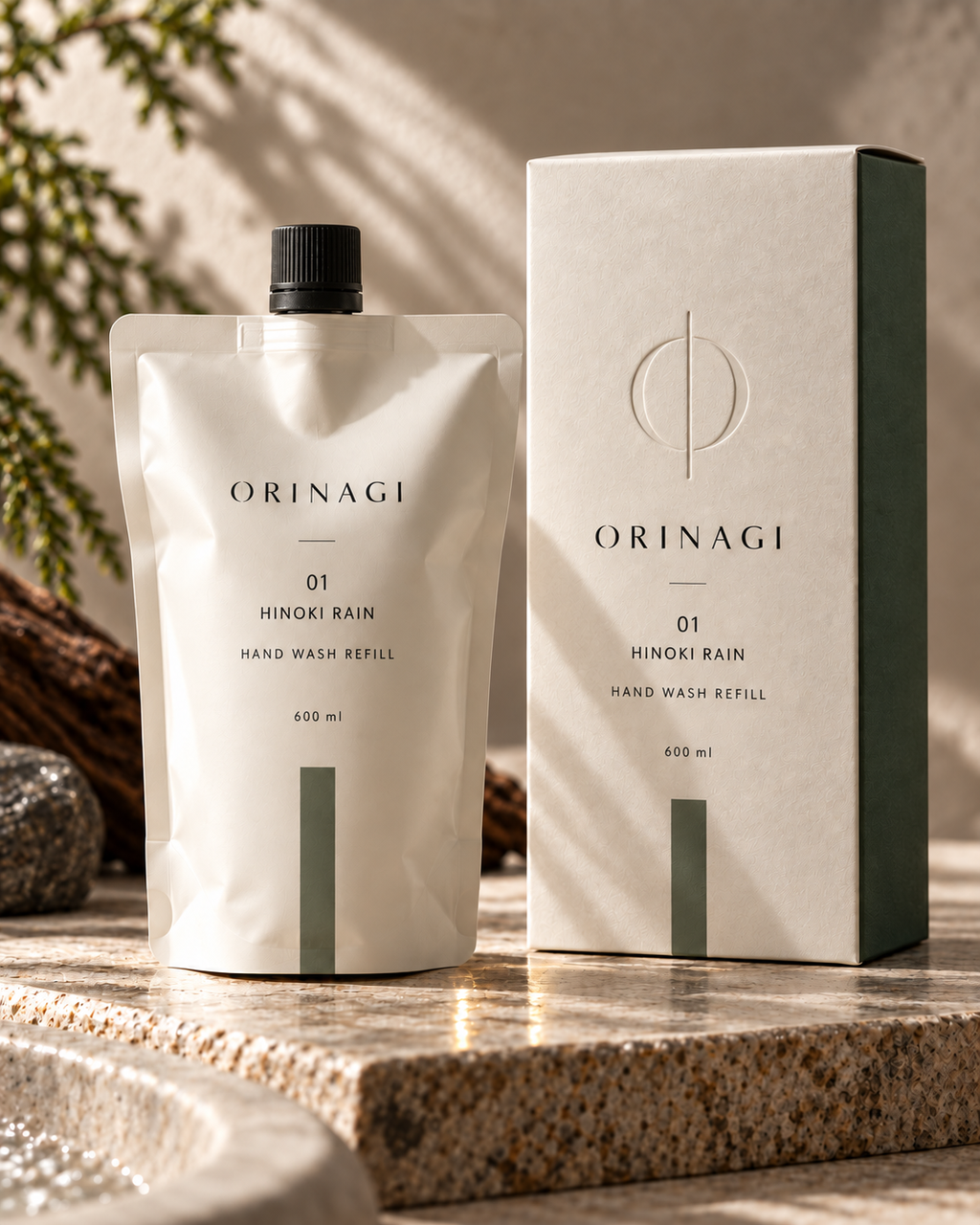 HINOKI RAIN — Hand Wash Refill 600 ml with packaging