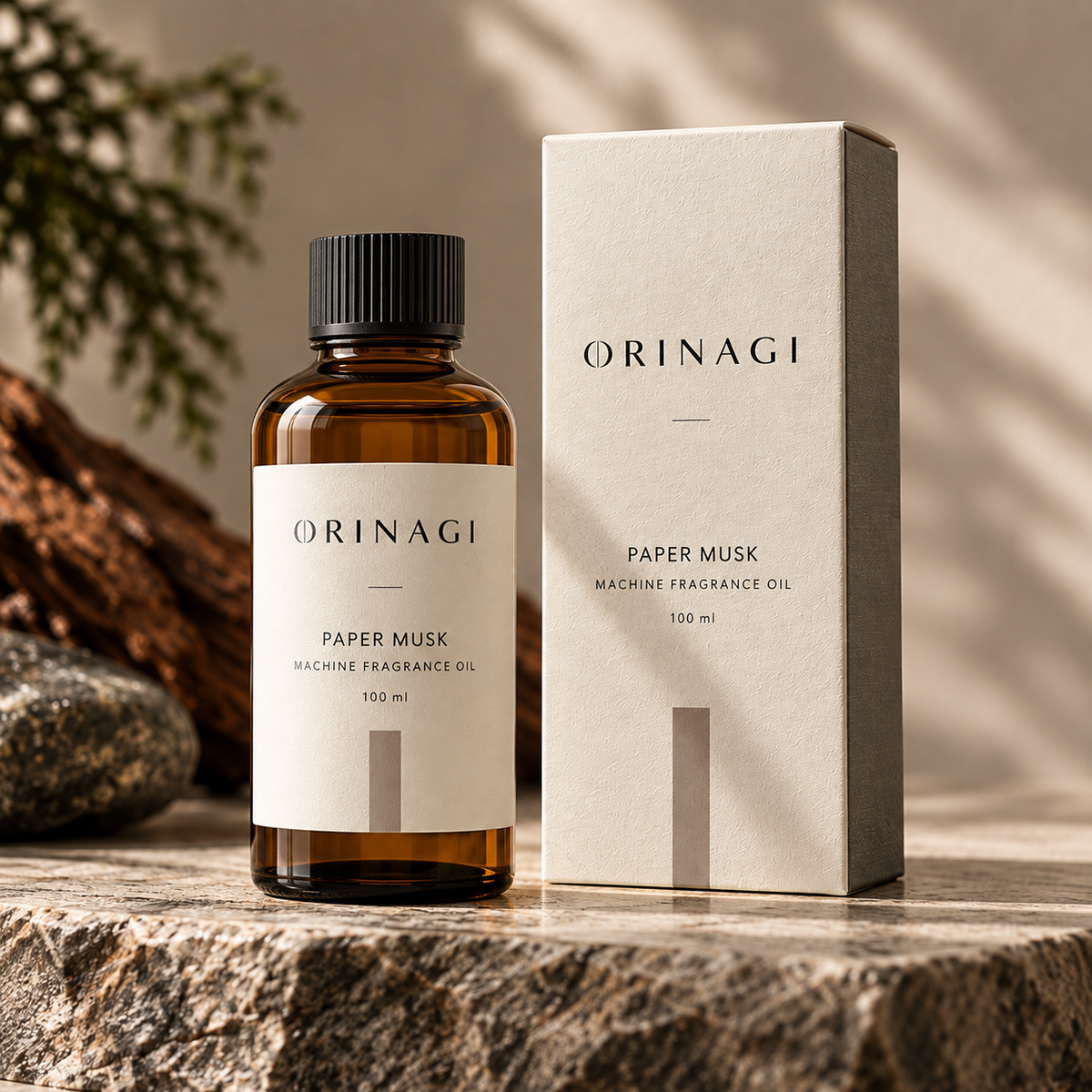 PAPER MUSK — Machine Fragrance Oil — packaging concept
