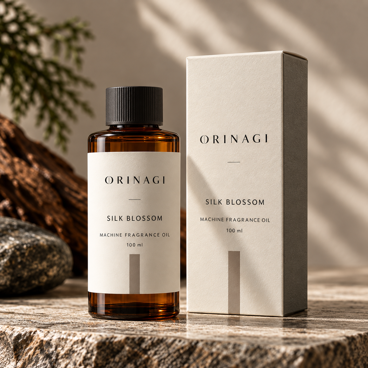 SILK BLOSSOM — Machine Fragrance Oil — packaging concept