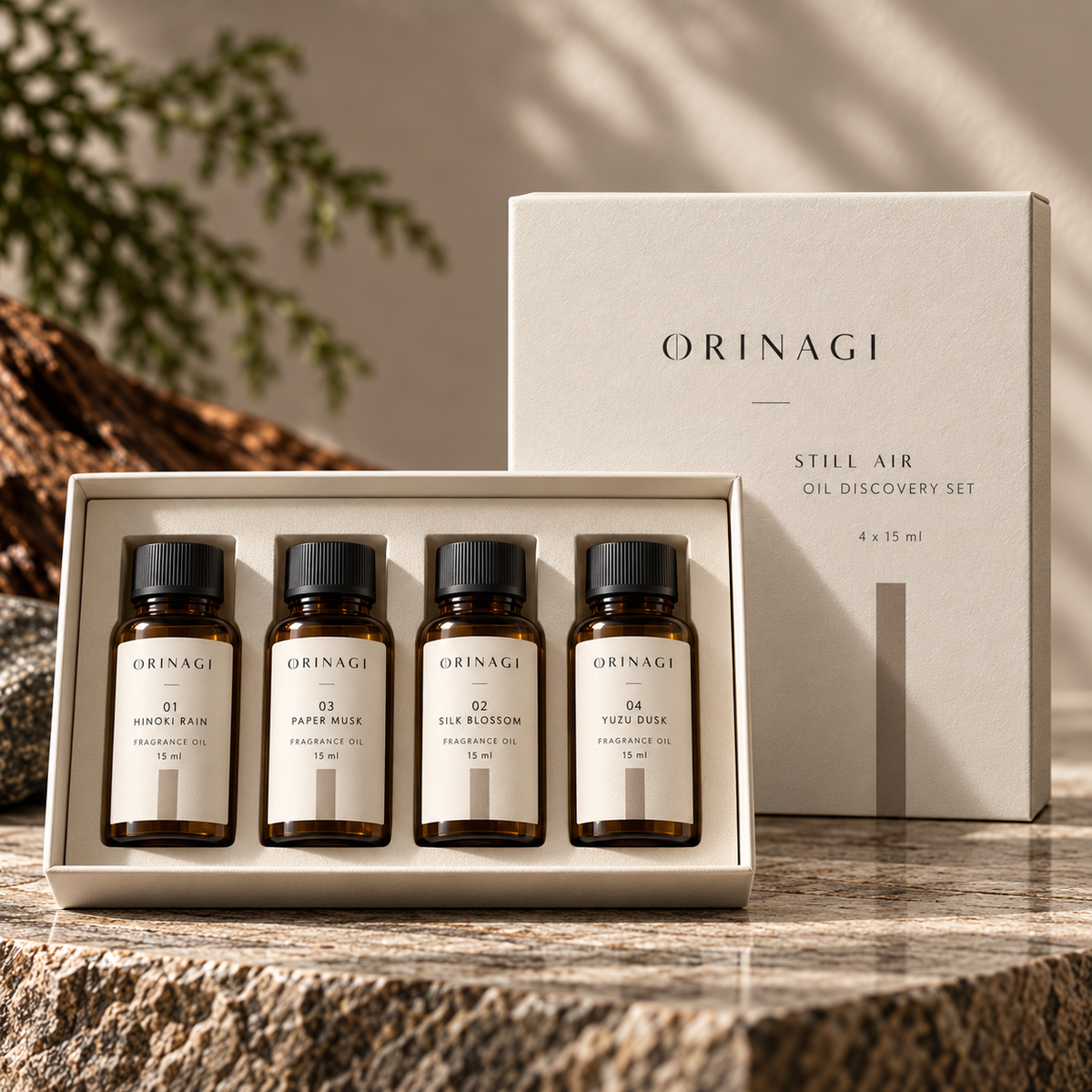 STILL AIR — Oil Discovery Set — packaging concept