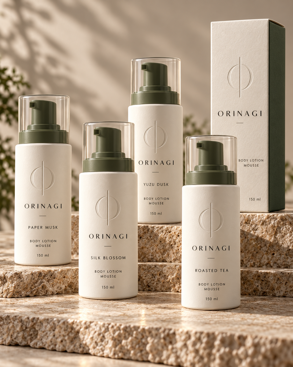 ORINAGI Body Lotion Mousse — packaging concept
