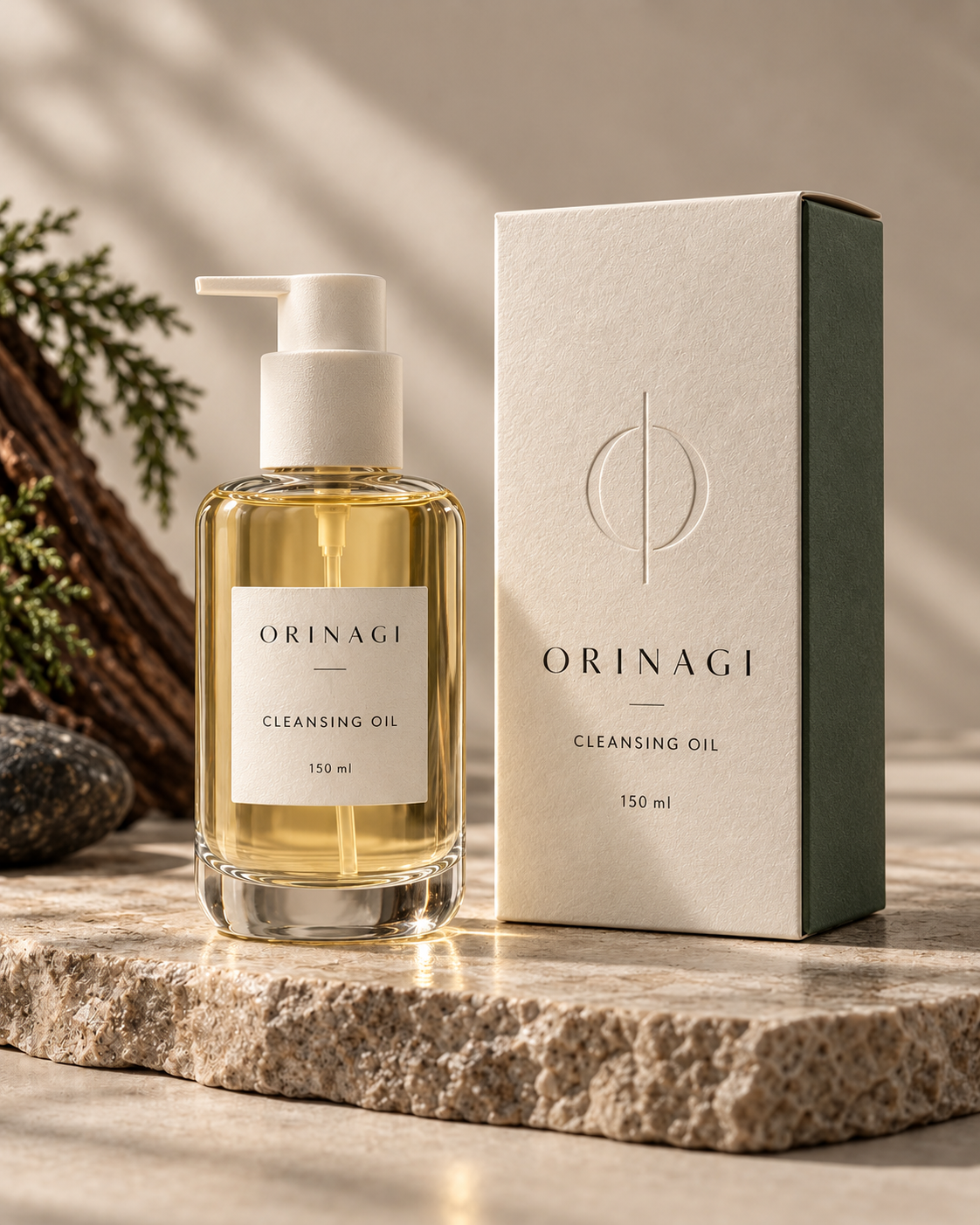 ORINAGI Cleansing Oil — packaging concept
