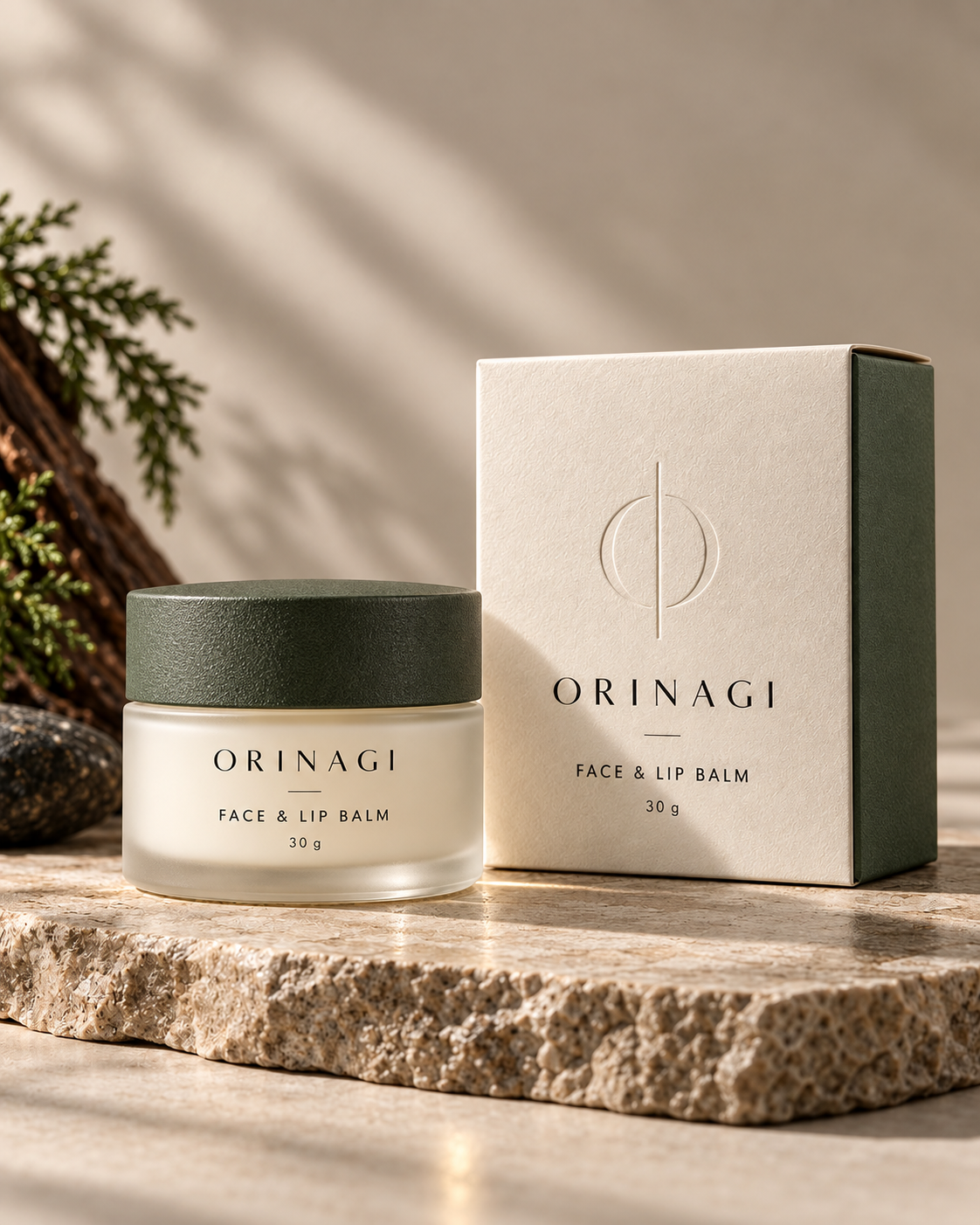 ORINAGI Face & Lip Balm — packaging concept