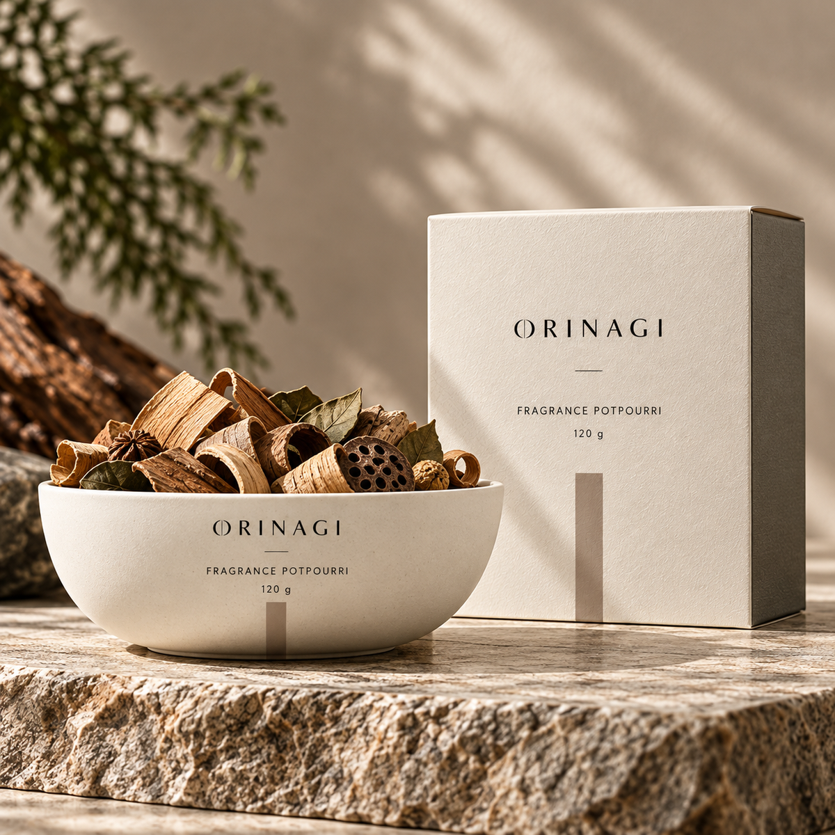 ORINAGI Fragrance Potpourri — packaging concept