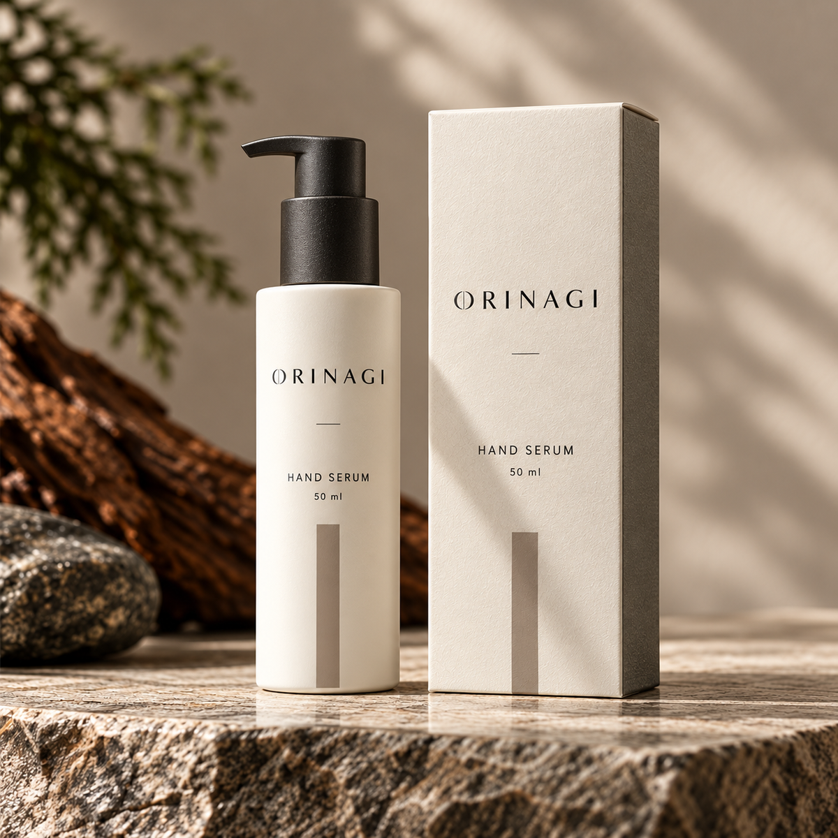 ORINAGI Hand Serum — packaging concept