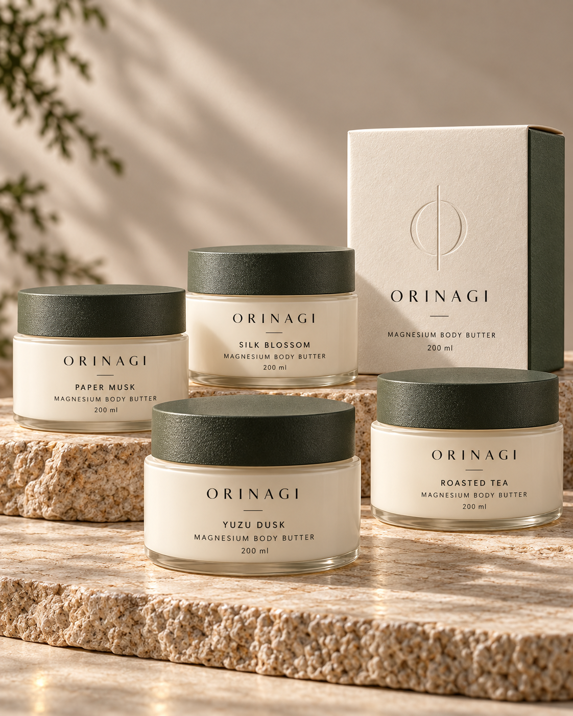 ORINAGI Magnesium Body Butter — packaging concept