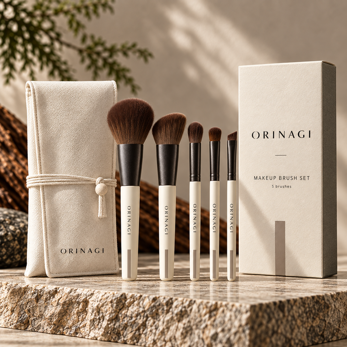 ORINAGI Makeup Brush Set — packaging concept