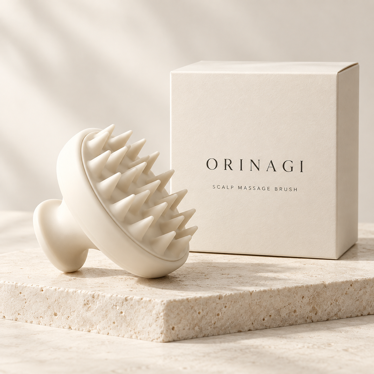 ORINAGI Scalp Massage Brush — product concept