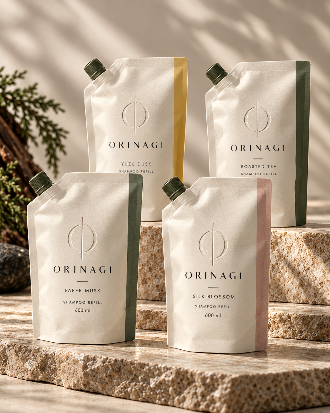 ORINAGI Shampoo Refill packaging concept