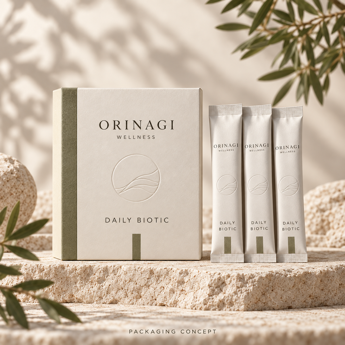 ORINAGI Wellness DAILY BIOTIC — packaging concept