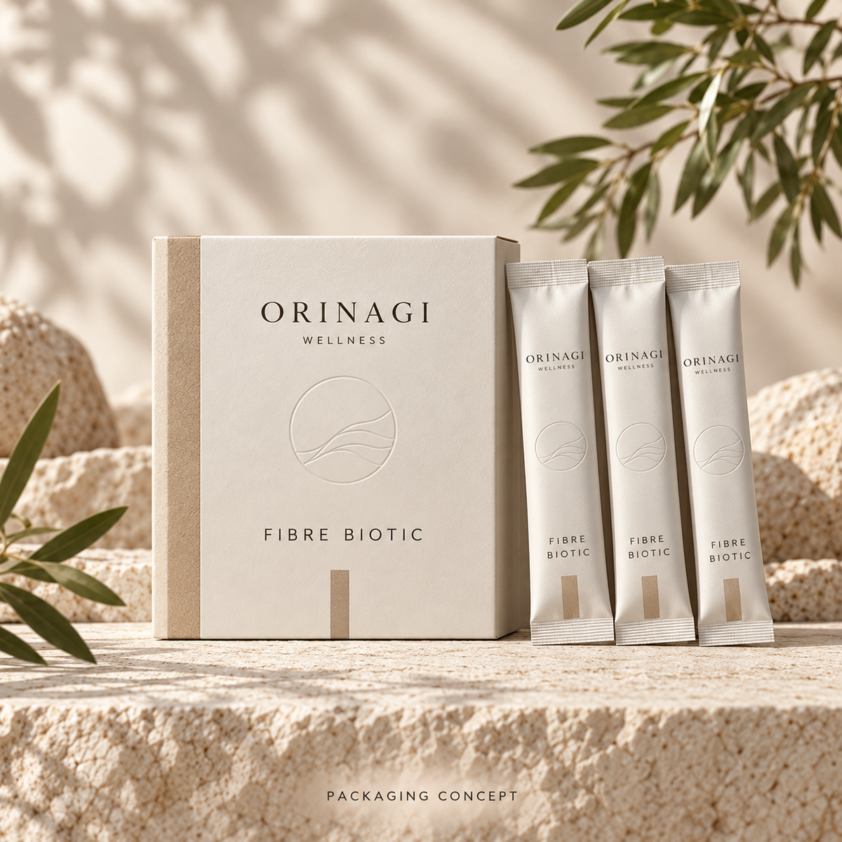 ORINAGI Wellness FIBRE BIOTIC — packaging concept