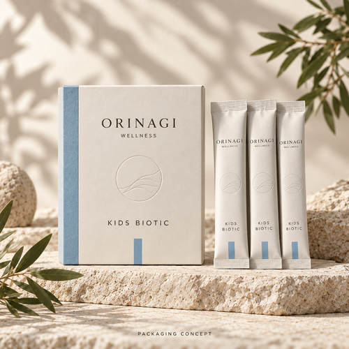 ORINAGI Wellness KIDS BIOTIC — packaging concept