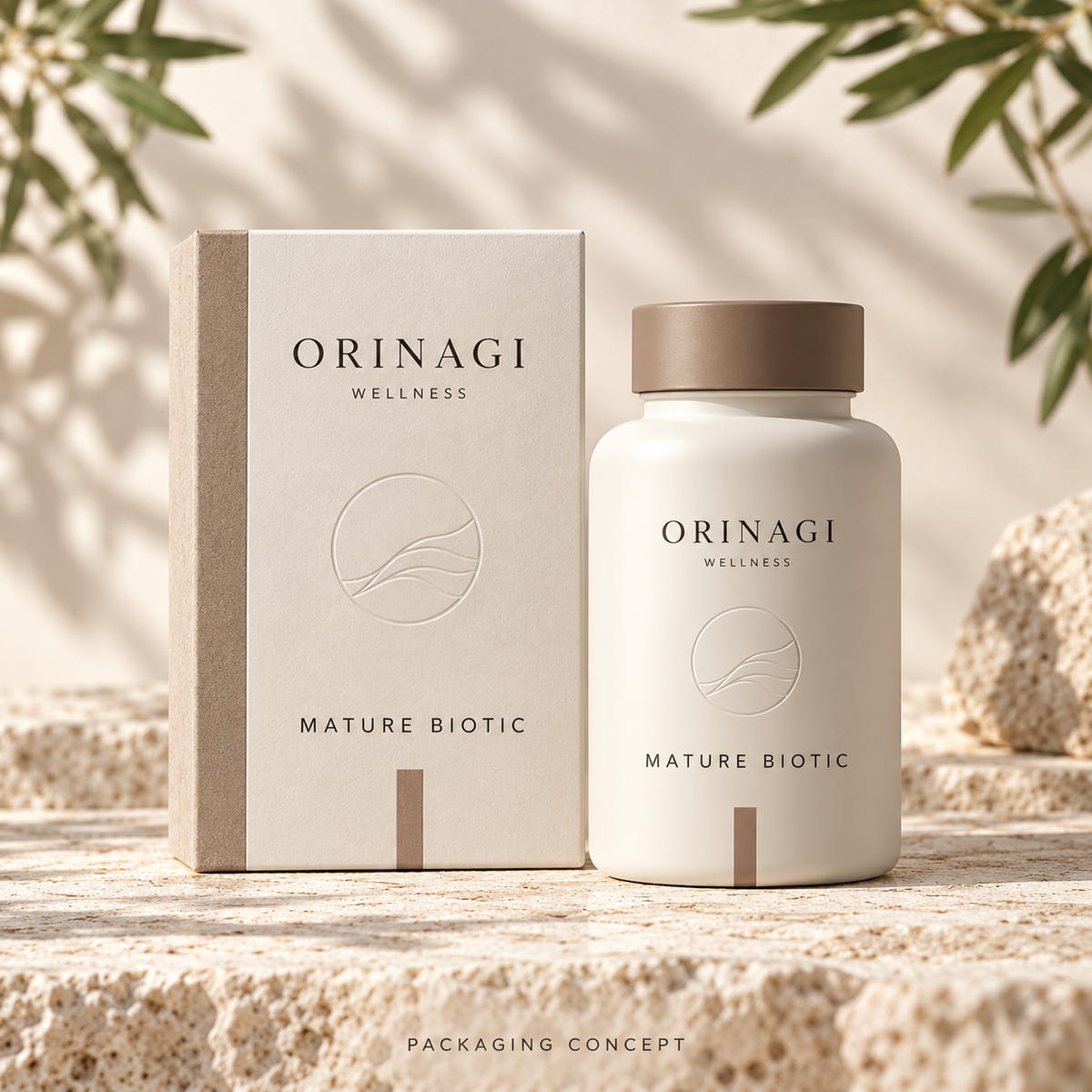 ORINAGI Wellness MATURE BIOTIC — packaging concept