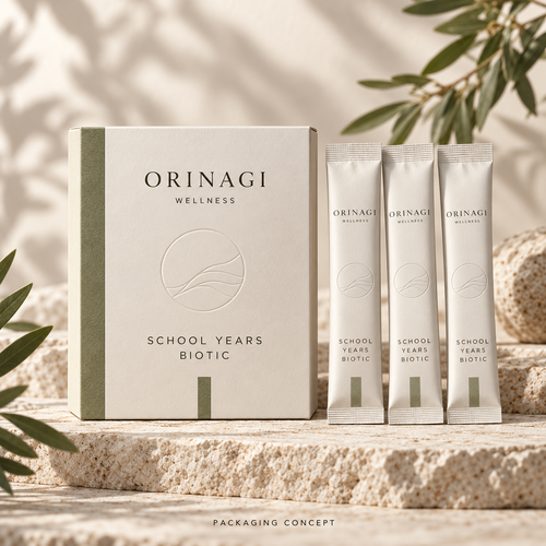 ORINAGI Wellness SCHOOL YEARS BIOTIC — packaging concept