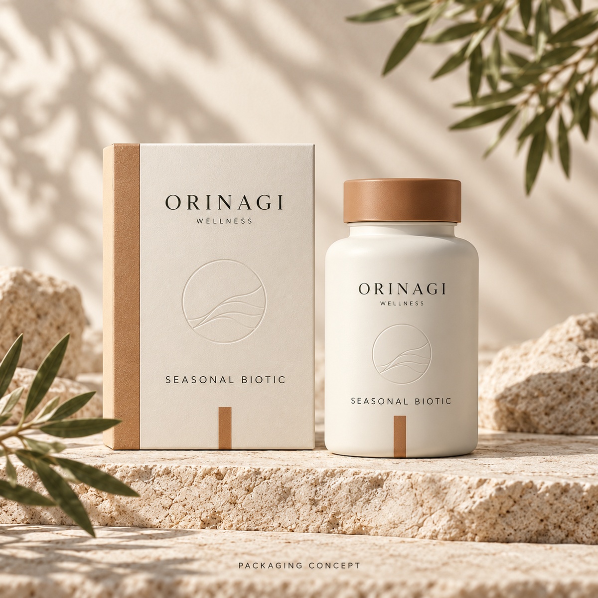 ORINAGI Wellness SEASONAL BIOTIC — packaging concept